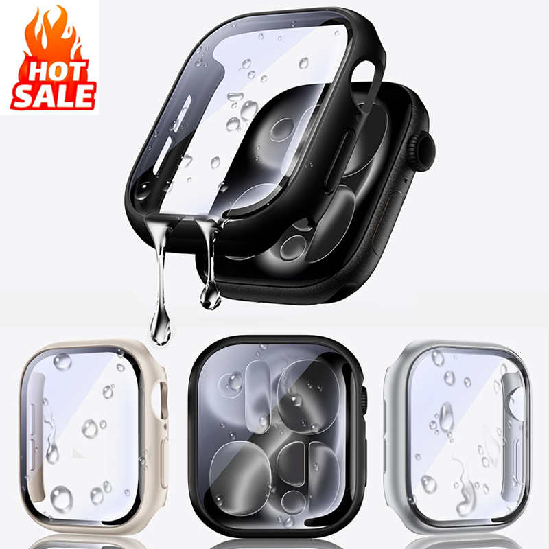 Apple Smartwatch Accessories - Tempered Glass+Cover For Apple watch S11