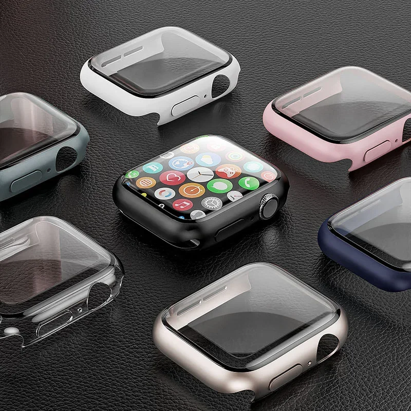 Tempered Glass+cover For Apple - Apple Smartwatch Accessories recension och pris