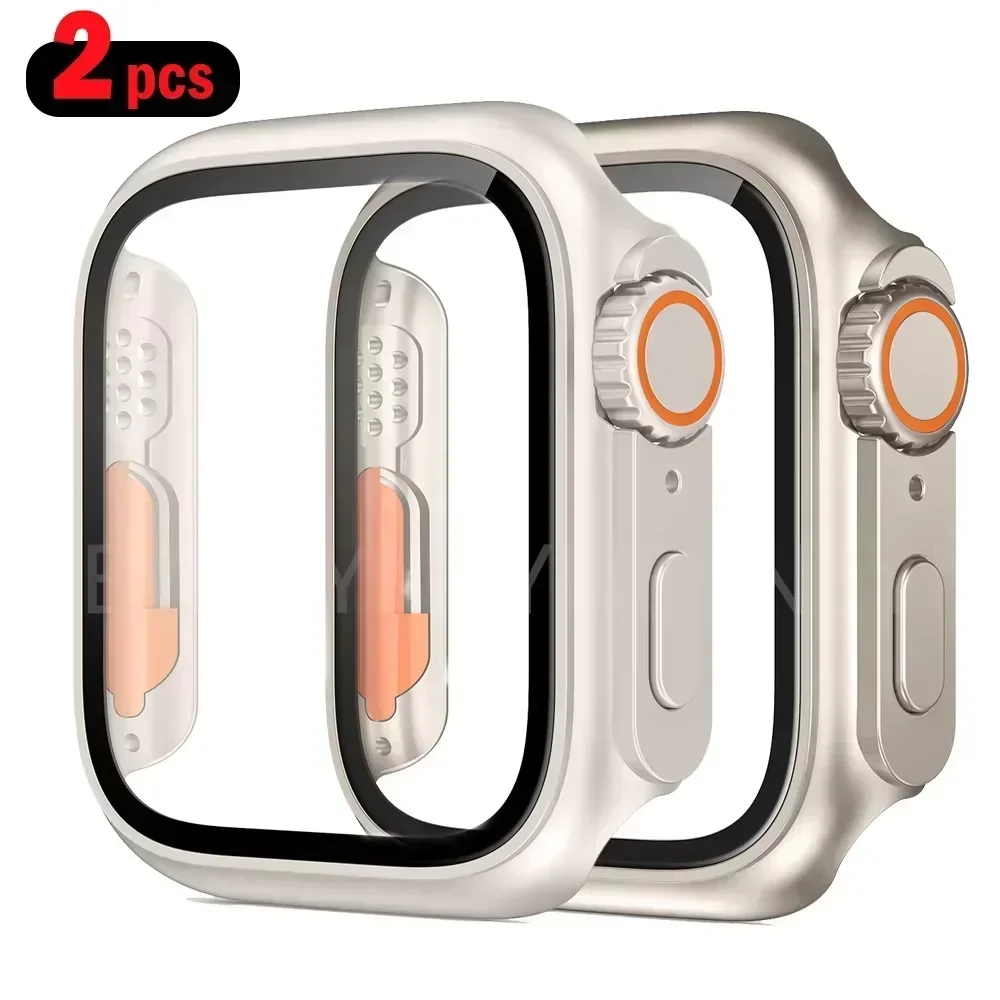 2PCS Tempered Glass+Cover For  - Apple Smartwatch Accessories recension och pris