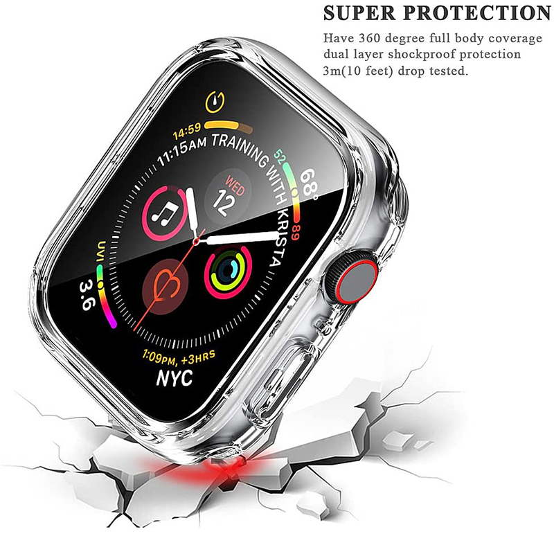 Tempered Glass+cover For Apple - Apple Smartwatch Accessories recension och pris