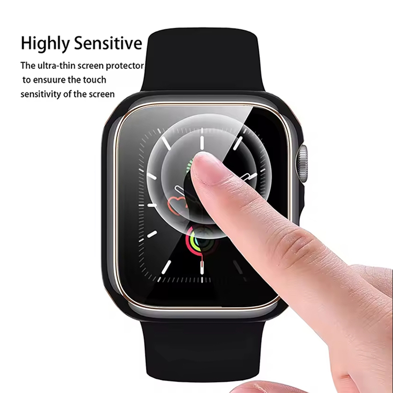 Tempered Glass+Cover For Apple - Smartwatch Case recension och pris