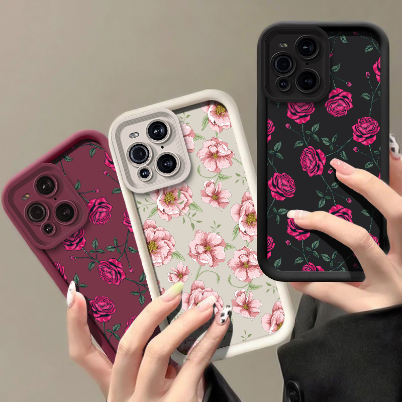 Silicone Flower Phone Case For - Oppo Find X8 recension och pris