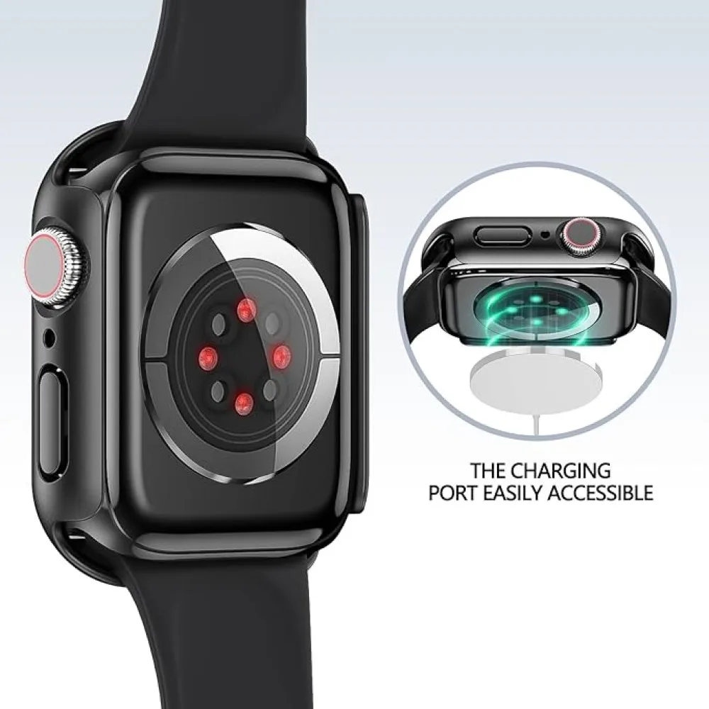 Tempered Glass+Cover For Apple - Smartwatch Case recension och pris