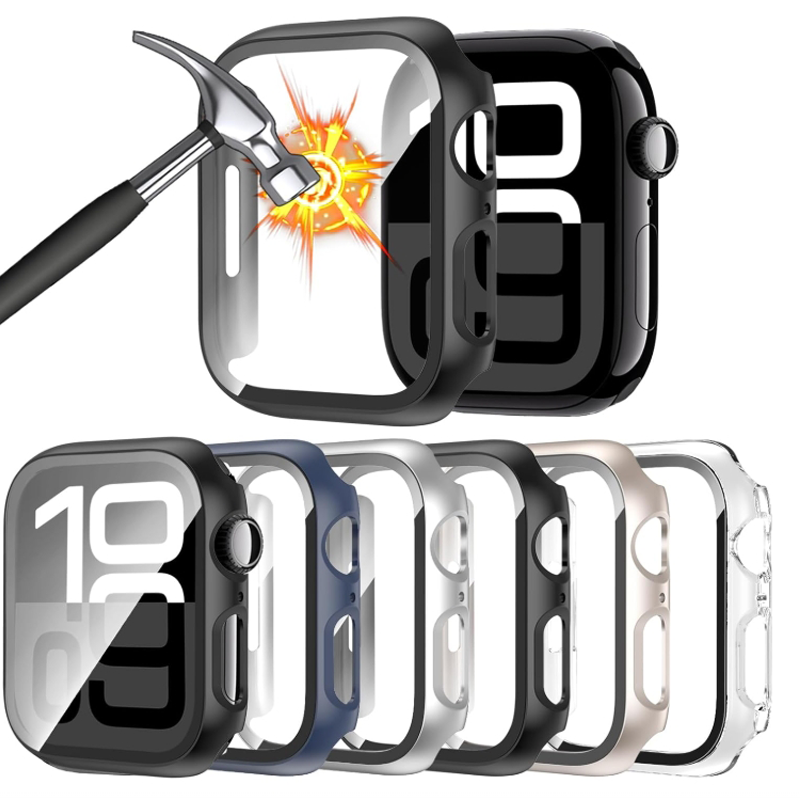 Glass+Case For Apple Watch 44m - Smartwatch Case recension och pris