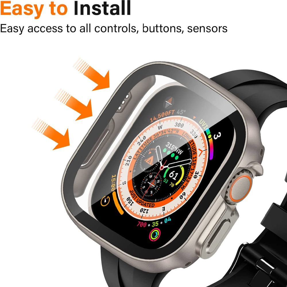 Glass+case For Apple Watch Ult - Apple Smartwatch Accessories recension och pris