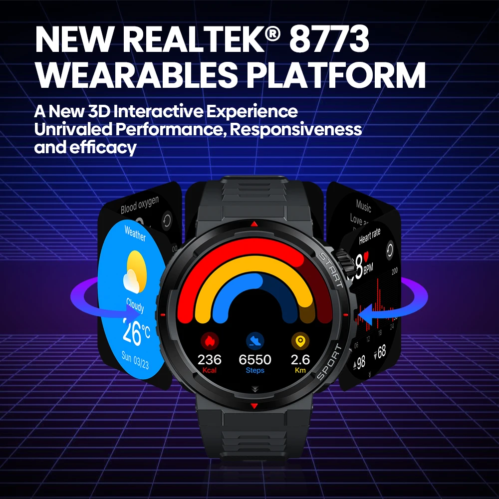 New Zeblaze Ares 3 Plus 1.43'' - Smartwatch Faces recension och pris