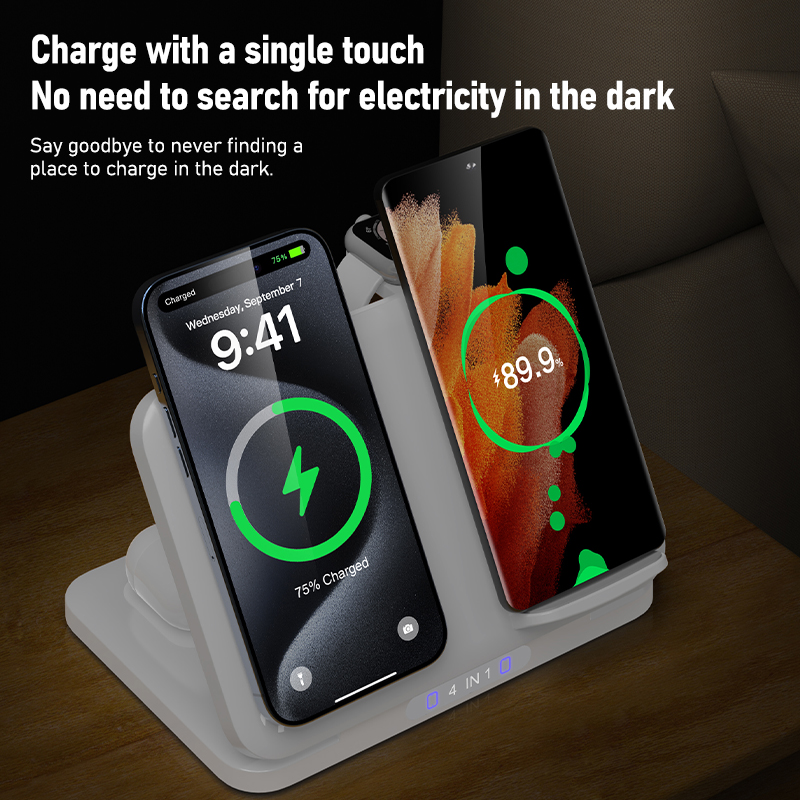 4 in 1 Dual Phone Wireless Cha - Wireless Charger Watch recension och pris