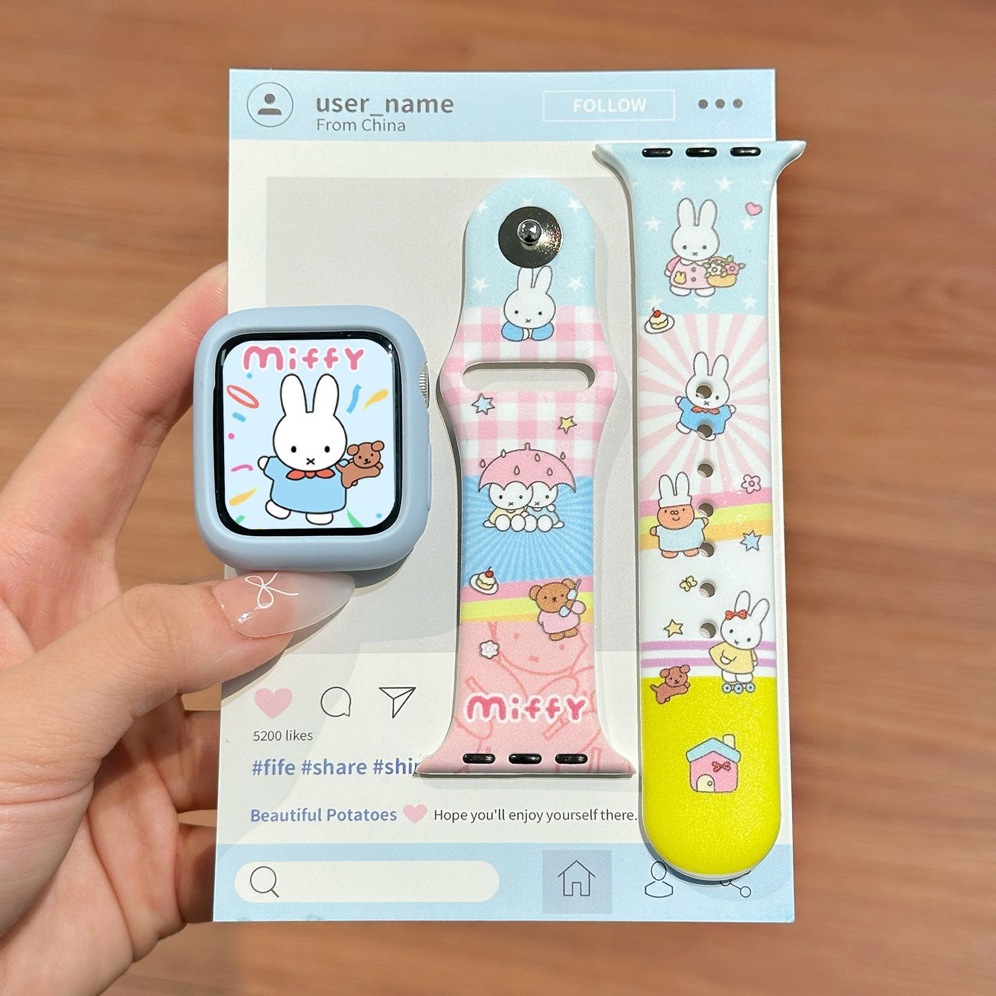 Dopamine Color Miffy Silicone  - Apple Smartwatch Accessories recension och pris