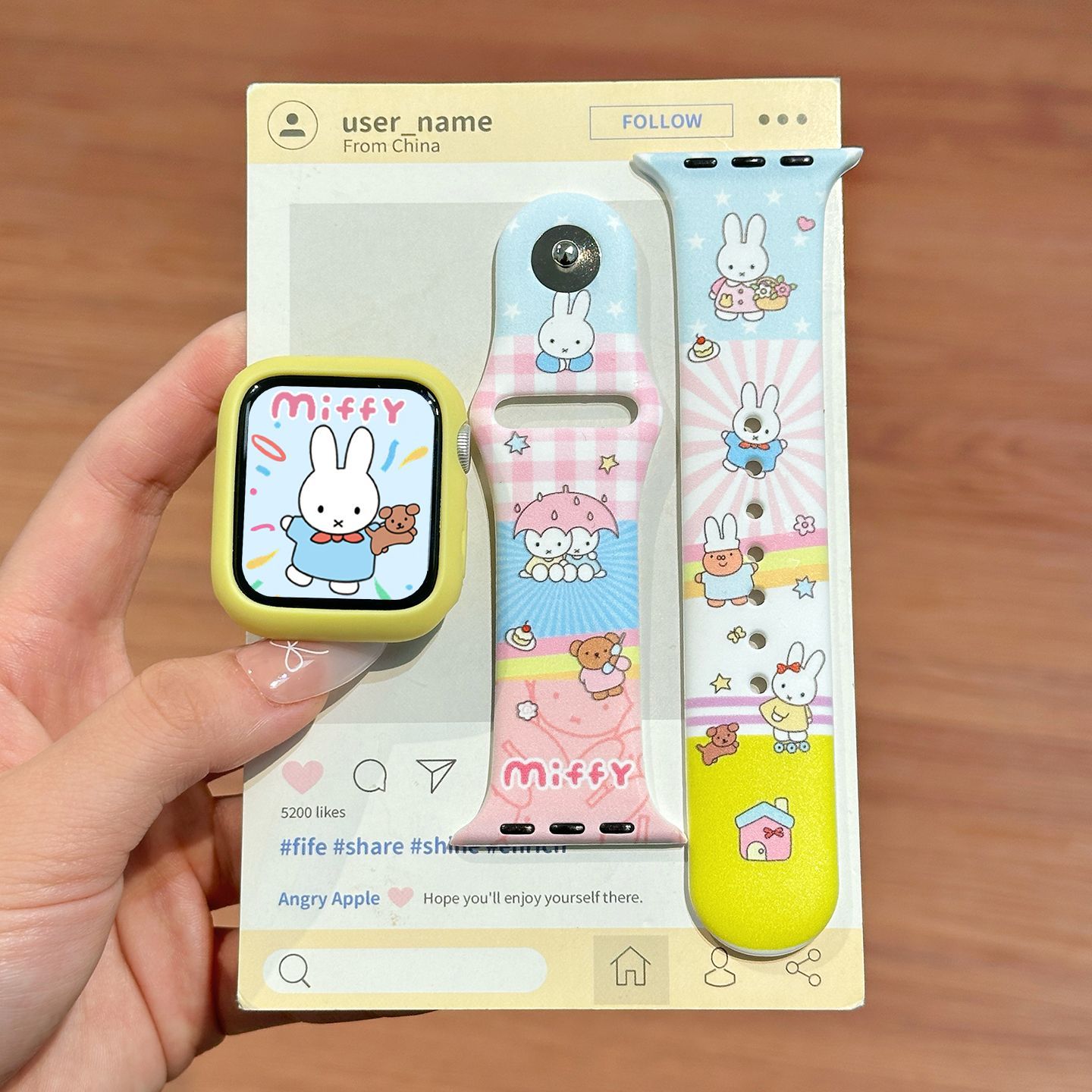 Dopamine Color Miffy Silicone  - Apple Smartwatch Accessories recension och pris