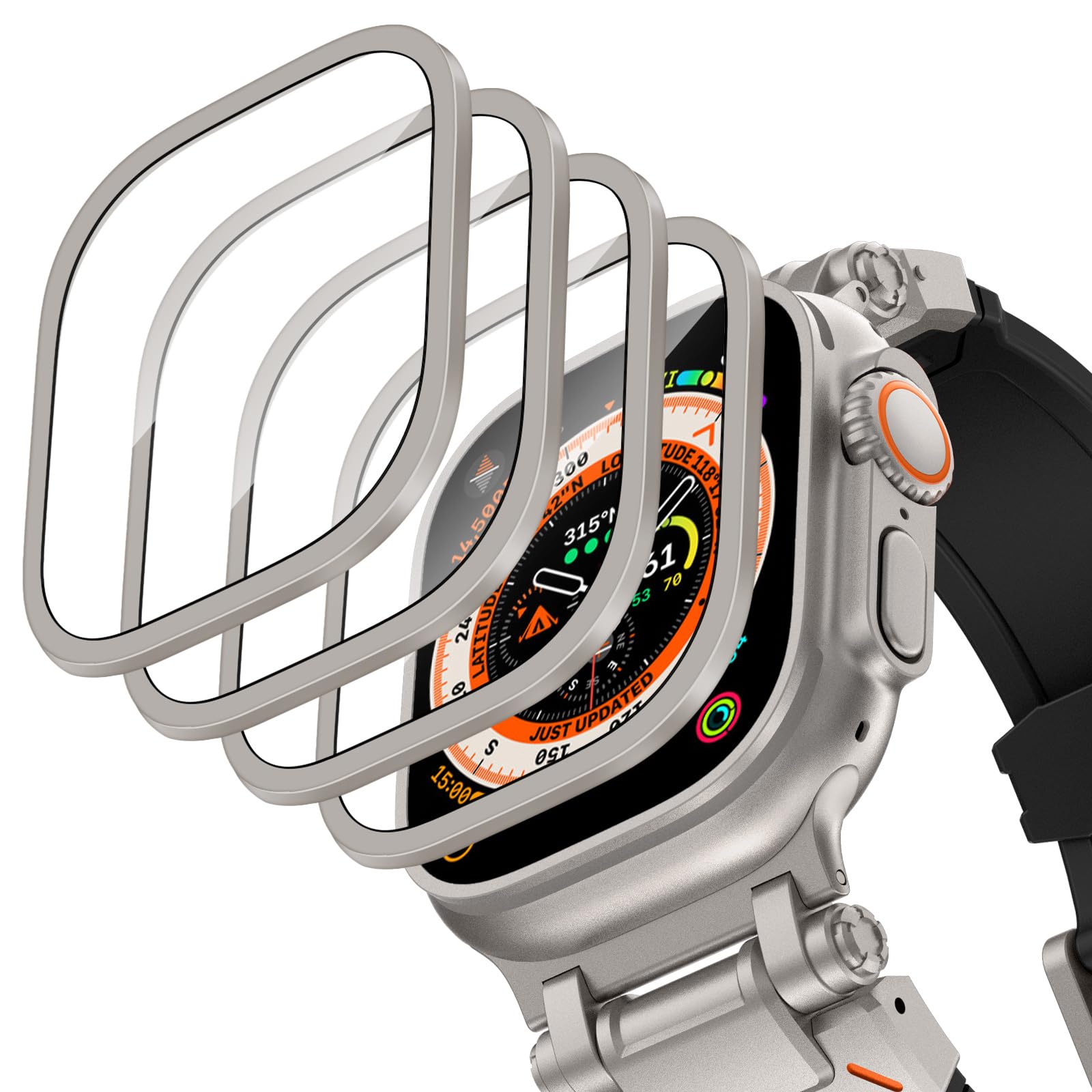 Aluminium Alloy Case+Tempered  - Smartwatch Case recension och pris