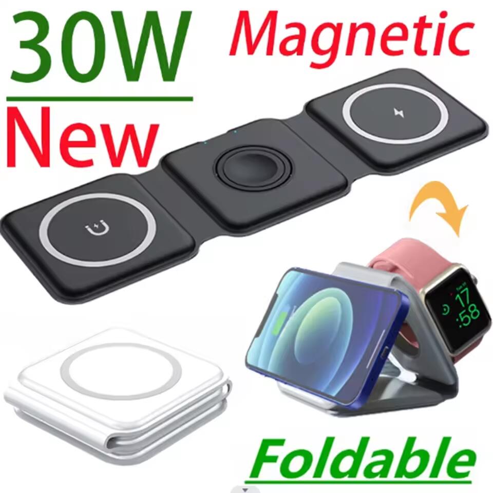 3 in 1 Portable Magnetic Wirel - Wireless Charger Watch recension och pris