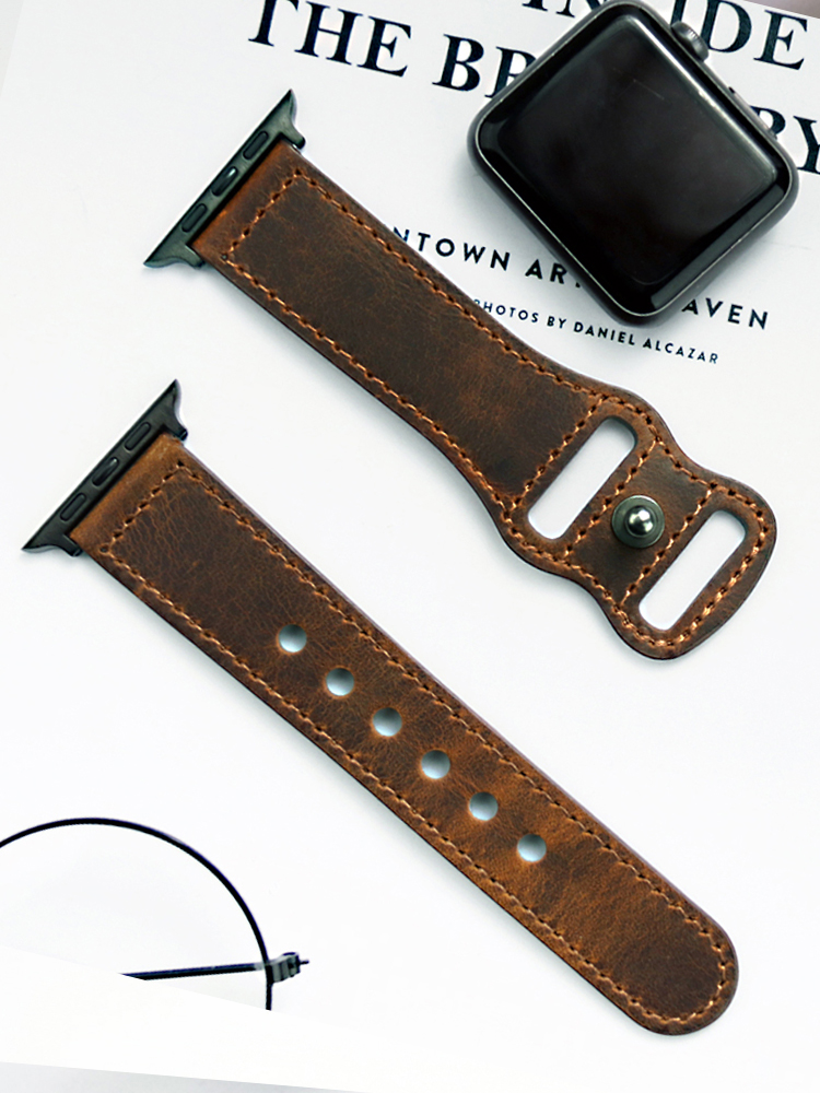 Genuine Leather Correa Strap f - Smartwatch Accessories Shop recension och pris